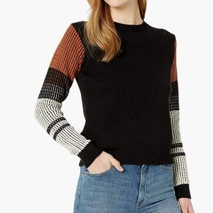 Women's Contrast-Sleeve Sweater